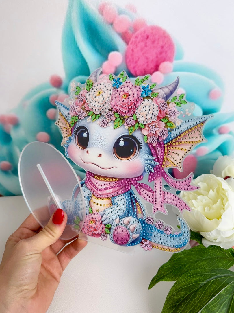 Diamond Painting Aufsteller Drache "Luke" 18x20cm