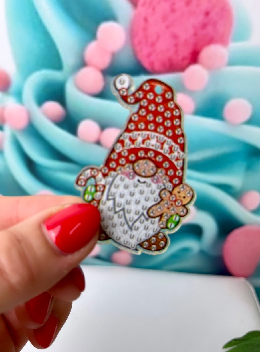 Diamond Painting Schlüsselanhänger "Xmas-Mini-Wichtel" 12 Stück Anhänger AH93