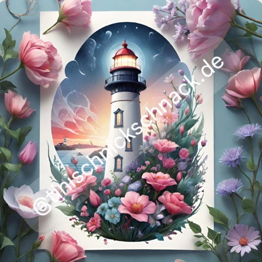 Diamond Painting TiniSchnickschnack Bild "Vintage Lighthouse" 50x50cm (inkl. Fairy Dust) TSS-320