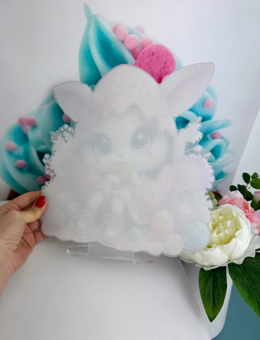 Diamond Painting Oster Aufsteller "Hasenmädchen" 25,0x25,0cm (AH512)