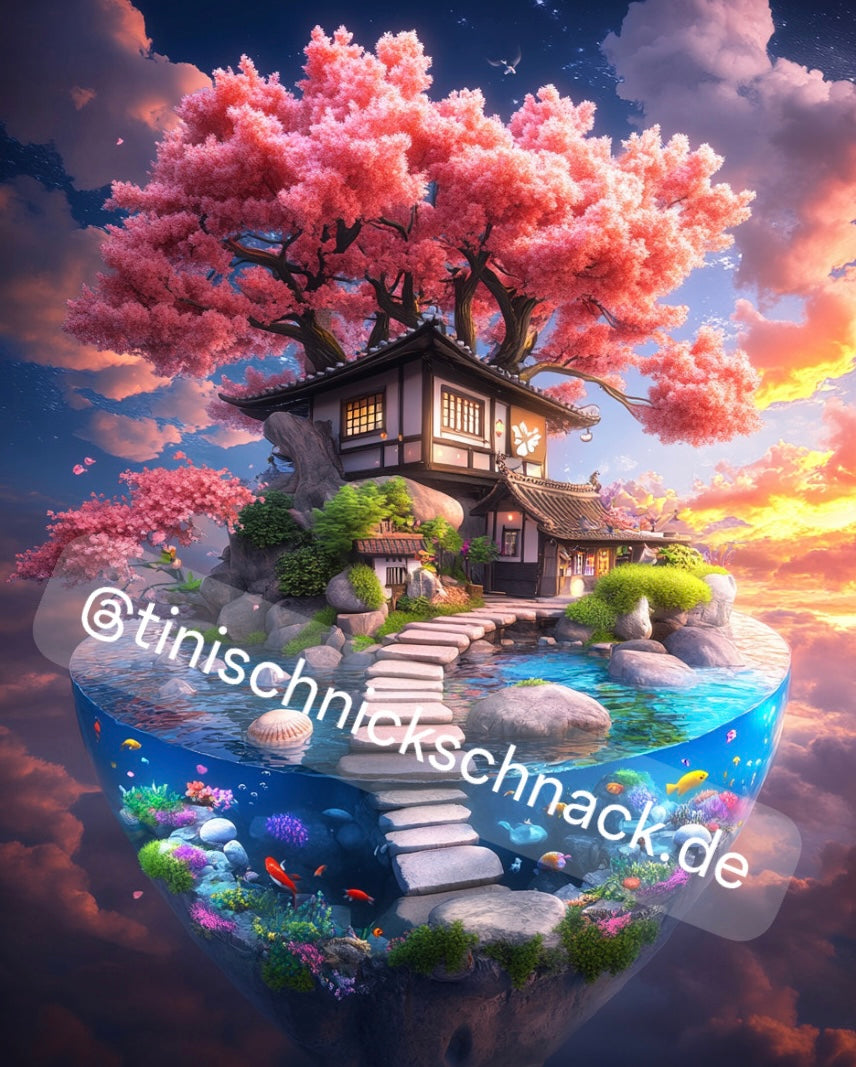 Diamond Painting Bild "Blossom Tree" von AI-Artist Bex.ai 60x80cm (inkl. Strass) TSS-536