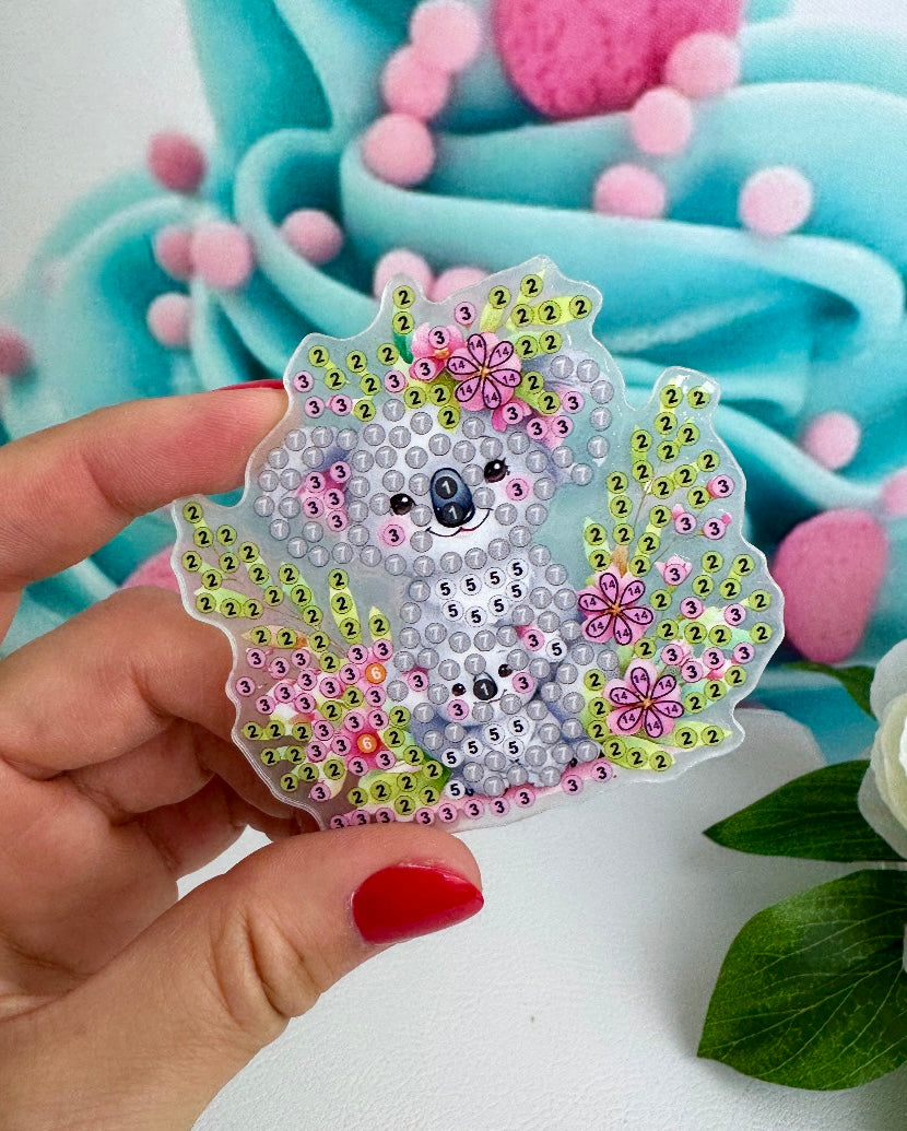 Diamond Painting Magnete "Flower Animals" 6Stk (M911)