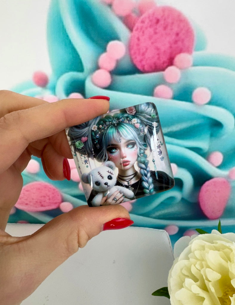 Diamond Painting Cover Minder Gothic Girl "Morticia" (CM)