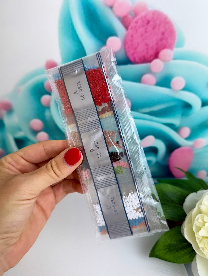 Diamond Painting XMAS Sticker "Weihnachtsbande" 20 Stück