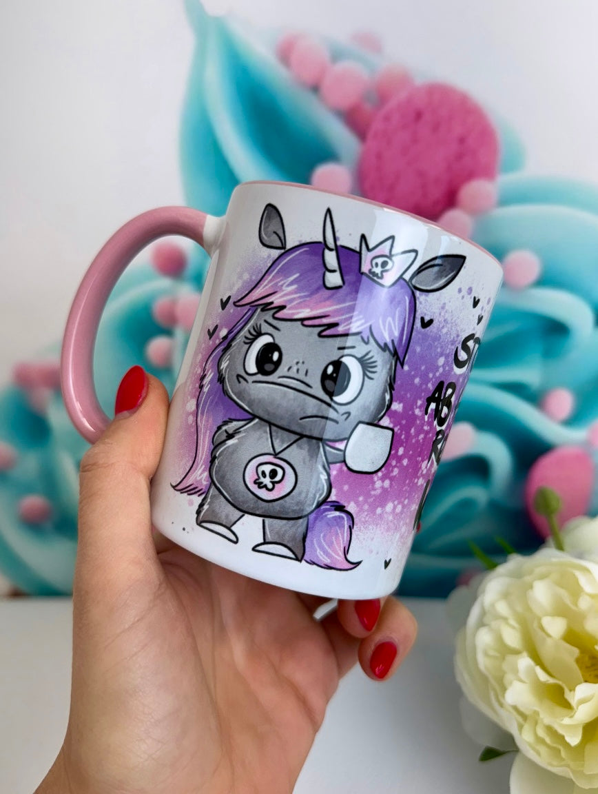 TiniSchnickschnack meets Schnubirella - Schnubbi Einhorn - "Hier regiere ich" - Tasse 330ml