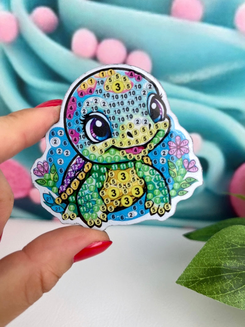 Diamond Painting Magnete "Tierbabys" 5Stk