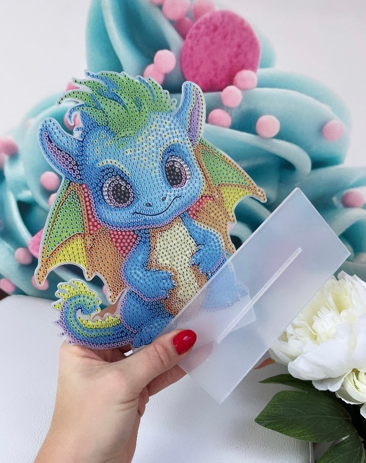 Diamond Painting Aufsteller "Drache-Pauli" 15x20 D5