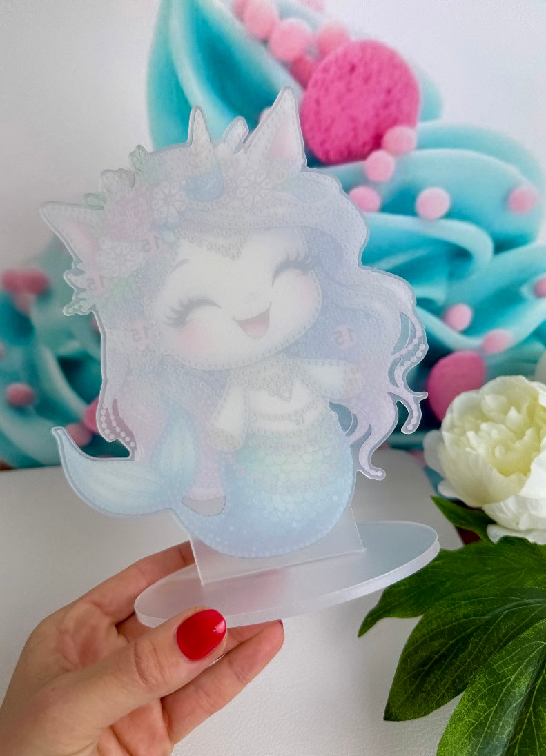 Diamond Painting Aufsteller Mermaid "Feli" 19x19cm