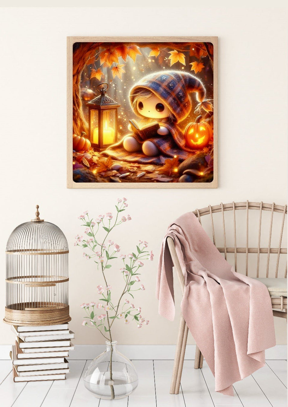 VORVERKAUF! Diamond Painting Bild "Halloween Waldgeist" von AI-Artist Sandrietta.ai 50x50cm (inkl. Feenstaub) TSS-866
