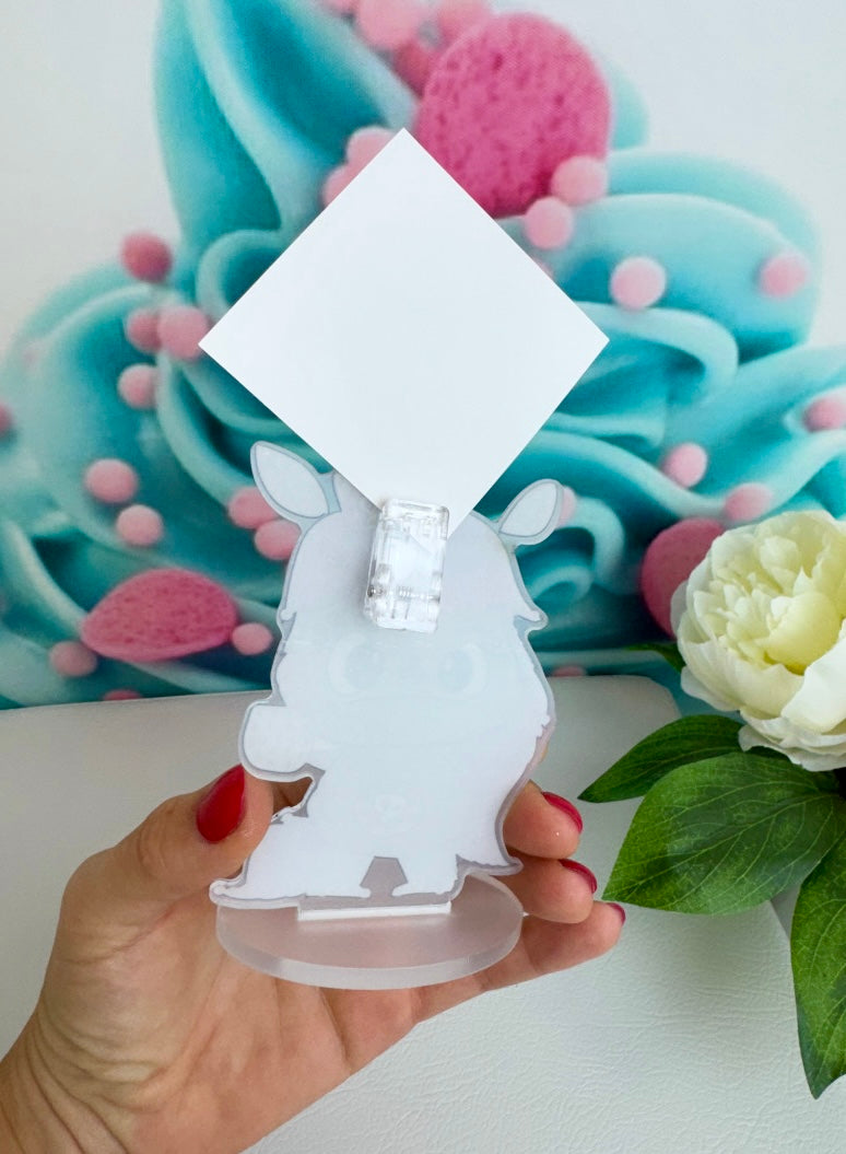 Diamond Painting Schnubbirella Fotohalter / Tischaufsteller Schnubbi "Erstmal Kaffee" 6x10cm (FH604)