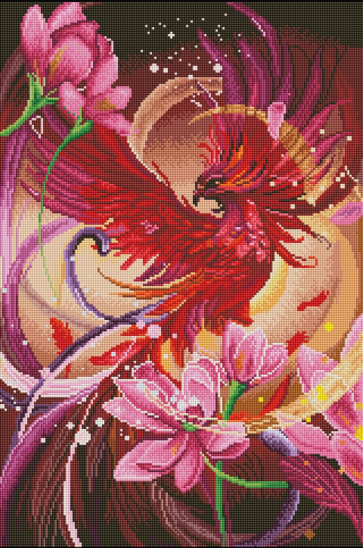 Diamond Painting Bild "Phönix" von Tattoo Artist Caruschka 40x60cm (inkl. Feenstaub) TSS-587