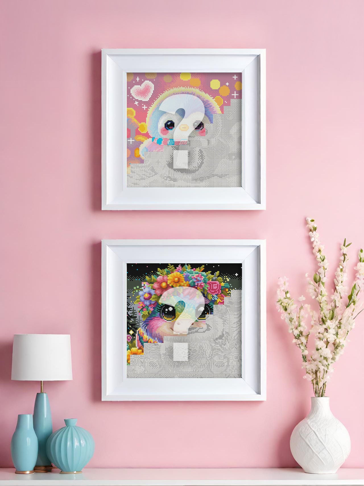 Diamond Painting Leinwand "Blanko" für eckige Steine (Achtung: ohne Steine, ohne Zubehör)