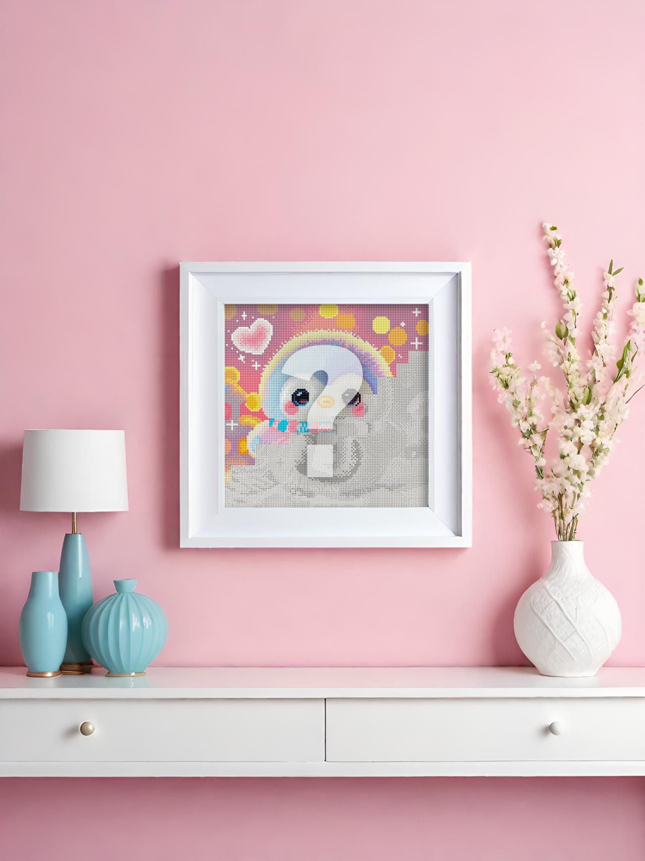 Diamond Painting Leinwand "Blanko" für eckige Steine (Achtung: ohne Steine, ohne Zubehör)