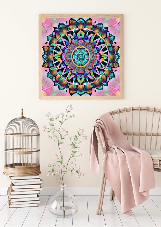 Diamond Painting Bild "Mandala" 50x50cm (eckige Steine) TSS53