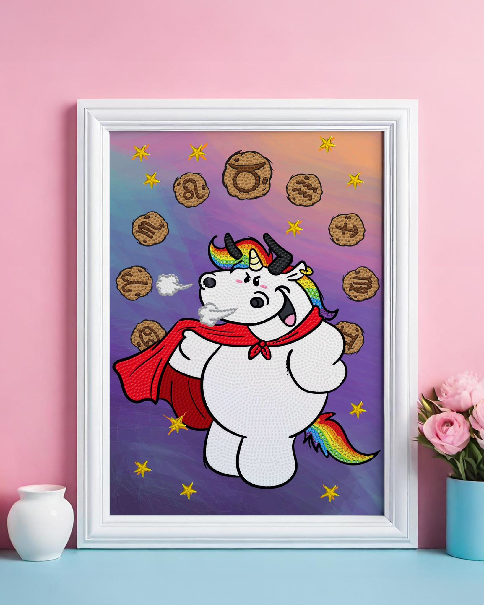 Diamond Painting Pummeleinhorn Sternzeichen Bild: "STIER" 30x40cm (Teilbild)