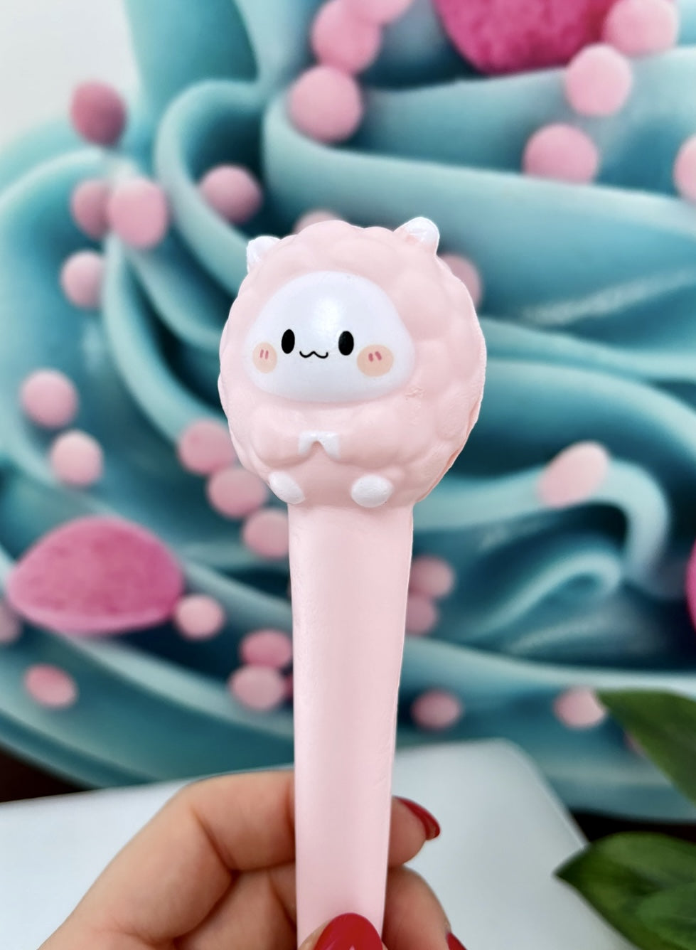 Diamond Painting (oder Fineliner) - Squishy Stifte "Schäfchen"