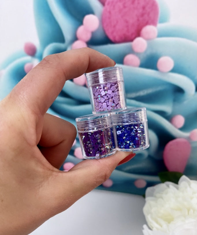Diamond Painting - eckige AB Steine - 10g (Lilatöne)