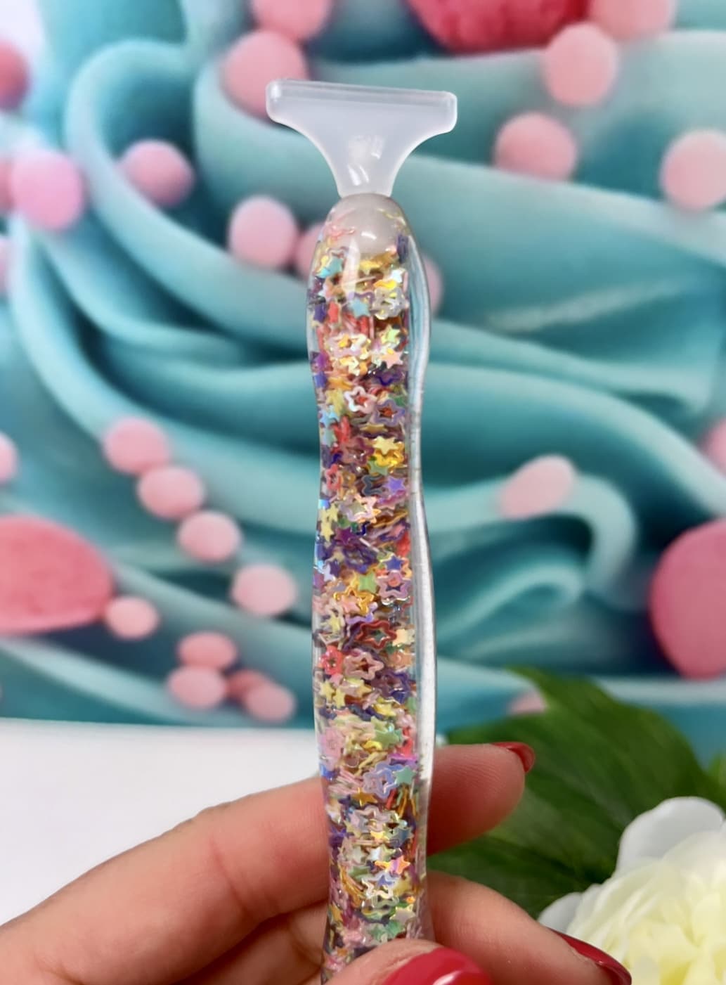 Diamond Painting Pen "Ergo" Konfetti bunt