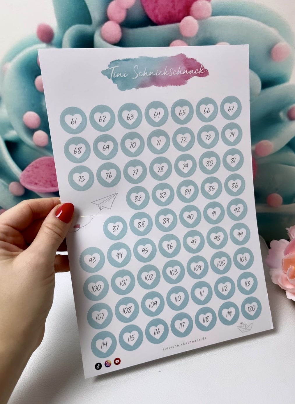 Diamond Painting "Zahlensticker"( für runde Dosen)