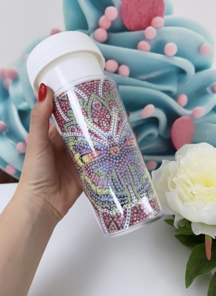 Diamond Painting Cup "Schmetterling" Trinkbecher 470ml (C3)