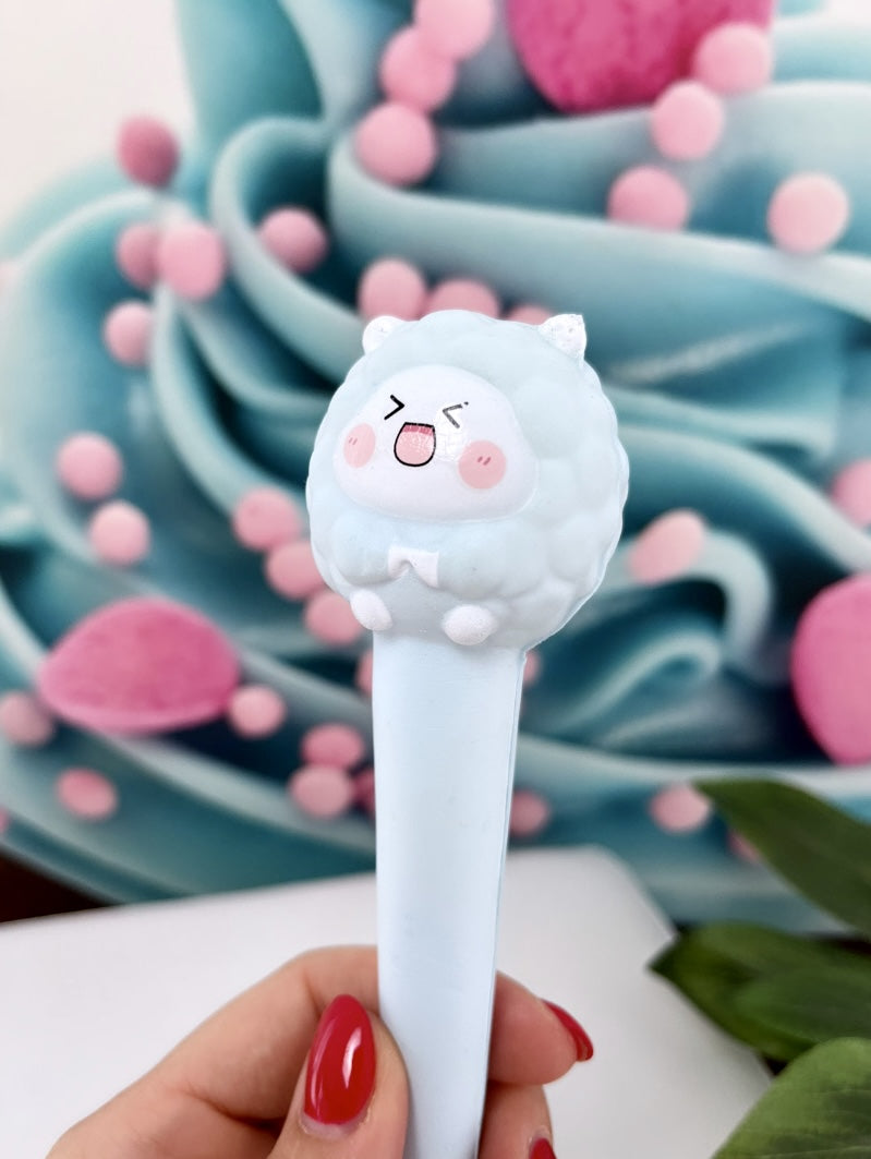 Diamond Painting (oder Fineliner) - Squishy Stifte "Schäfchen"