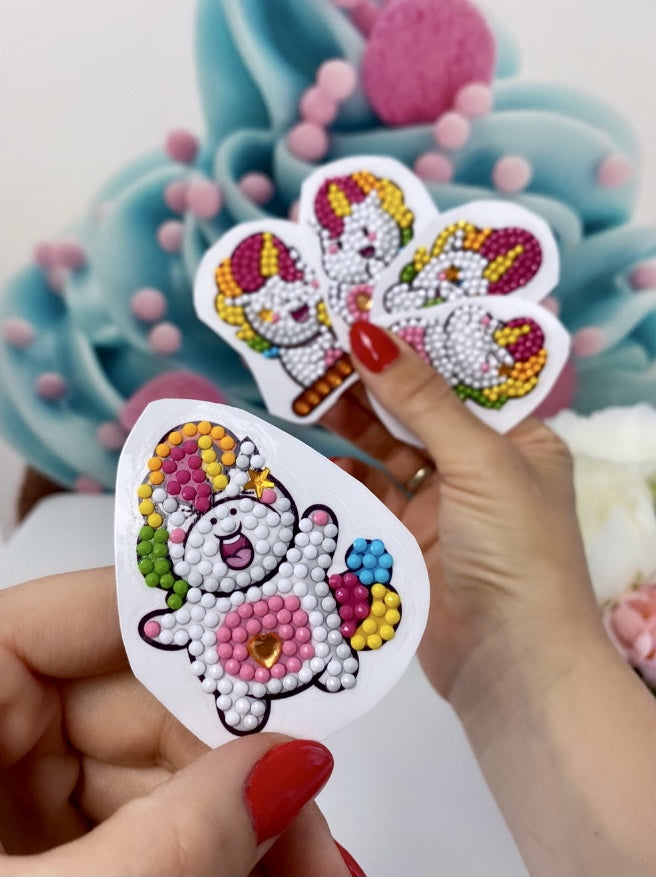 Diamond Painting Sticker Set „Rainbow Unicorn“