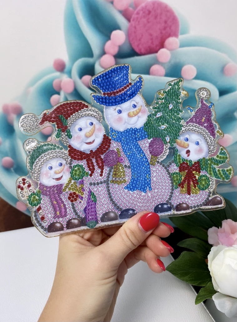 Diamond Painting X-MAS "Türanhänger" Schneemänner 845