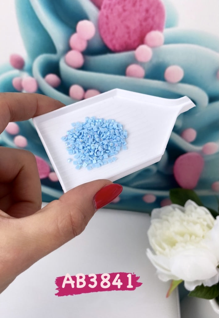 Diamond Painting - eckige AB Steine - 10g (Blautöne)