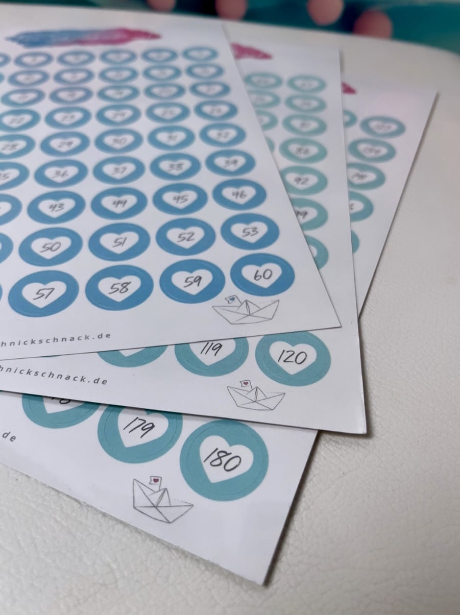 Diamond Painting "Zahlensticker"( für runde Dosen)