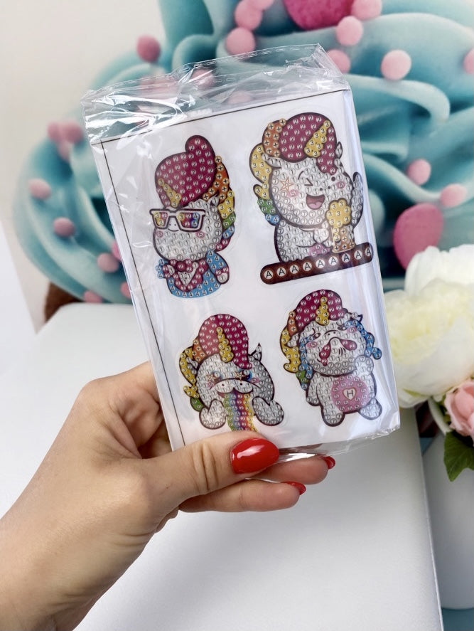 Diamond Painting Sticker Set „Rainbow Unicorn“
