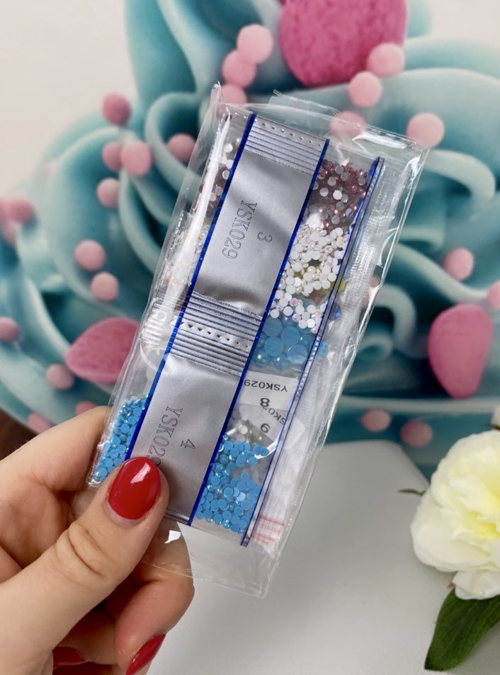 Diamond Painting Anhänger "Eiswaffeln" 5er Set (AH80)