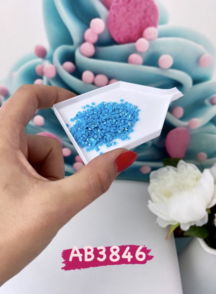 Diamond Painting - eckige AB Steine - 10g (Blautöne)