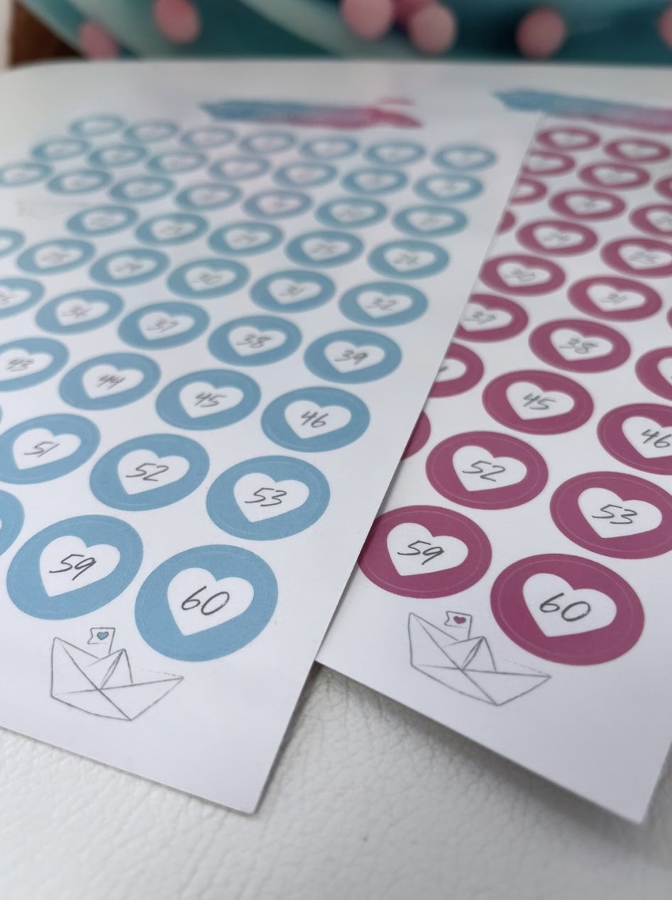 Diamond Painting "Zahlensticker"( für runde Dosen)