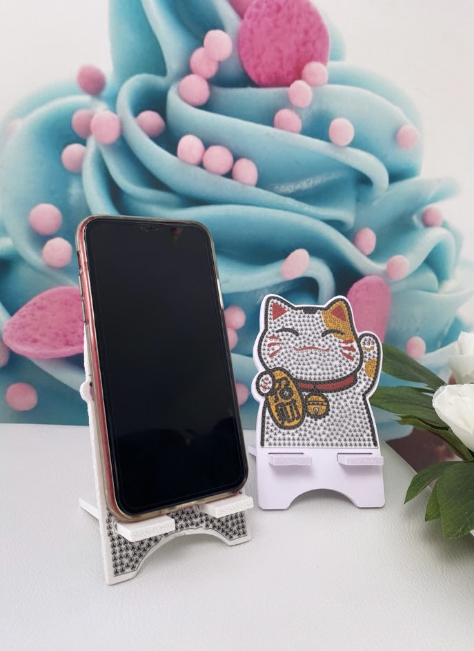 Diamond Painting Handy-Base (Winke-Katze)