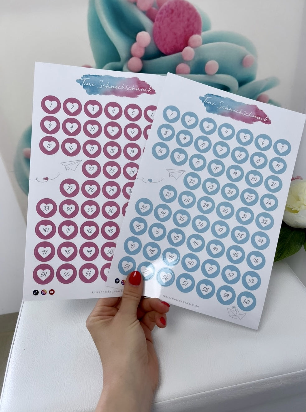Diamond Painting "Zahlensticker"( für runde Dosen)