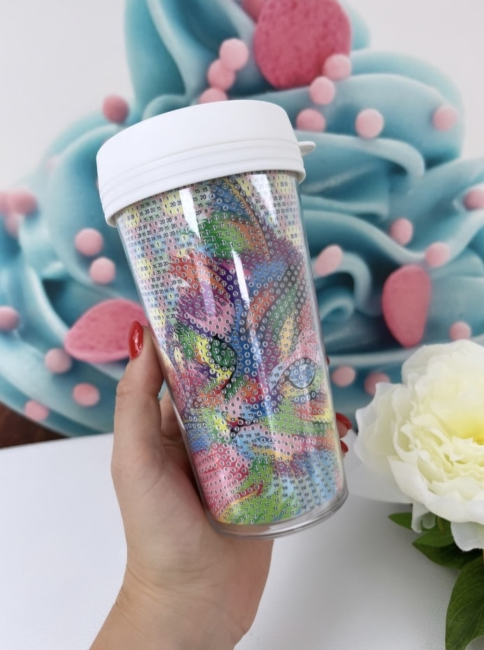 Diamond Painting Cup "Kätzchen" Trinkbecher 470ml (C4)