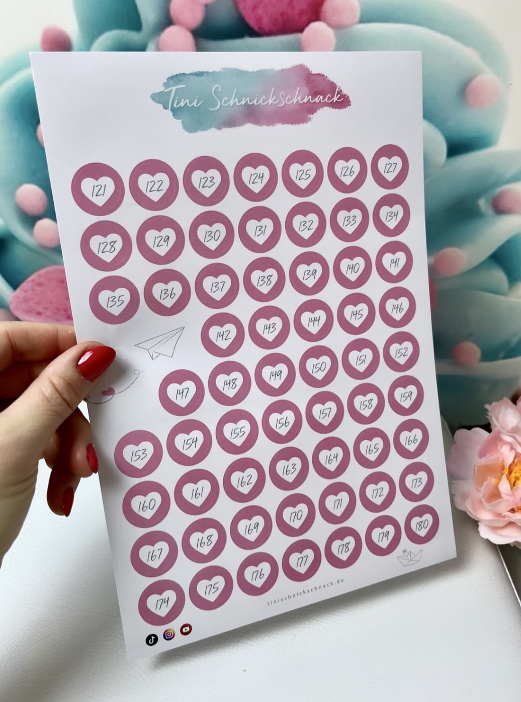 Diamond Painting "Zahlensticker"( für runde Dosen)