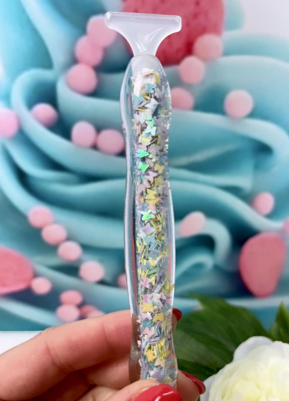 Diamond Painting Pen "Ergo" Konfetti pastell