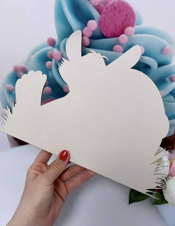 Diamond Painting Wandtattoo "Osterhase" 35x29cm