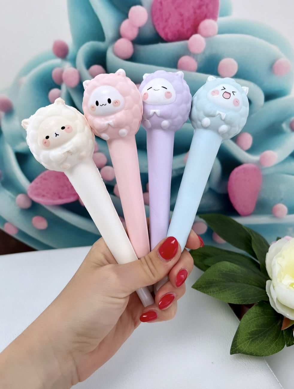 Diamond Painting Squishy Stift "Schäfchen"