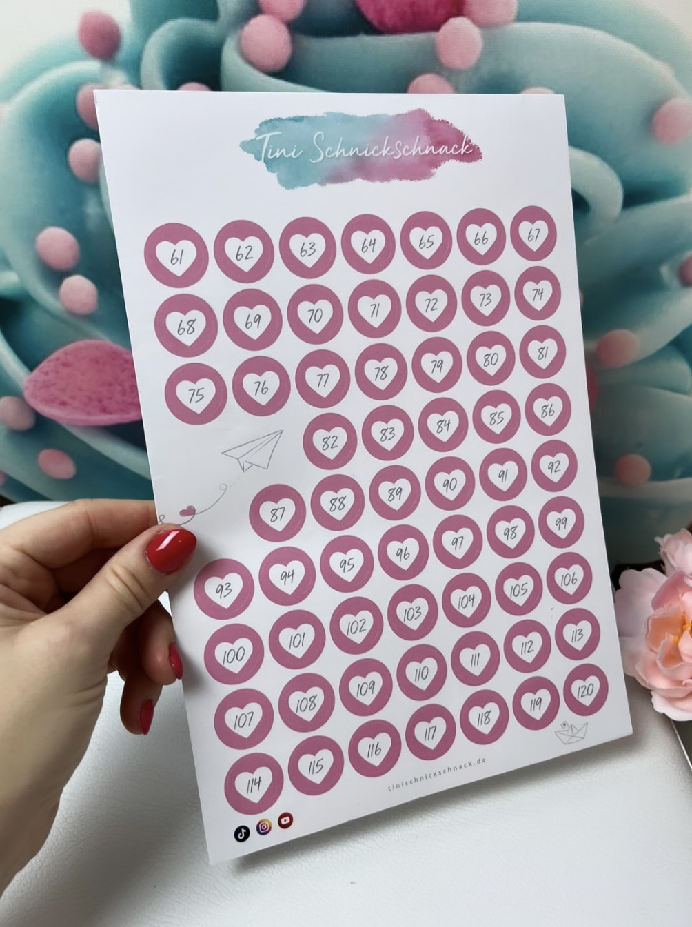 Diamond Painting "Zahlensticker"( für runde Dosen)