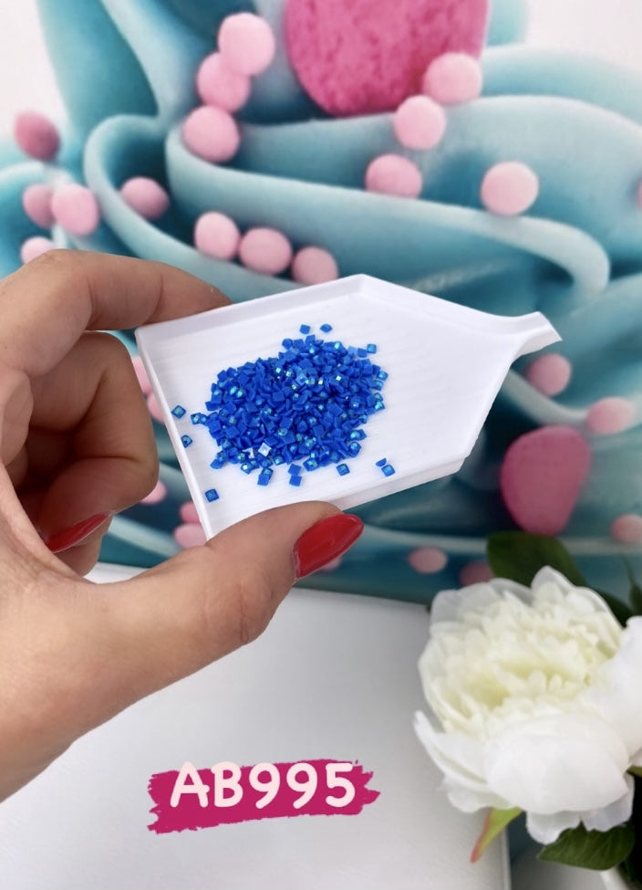 Diamond Painting - eckige AB Steine - 10g (Blautöne)