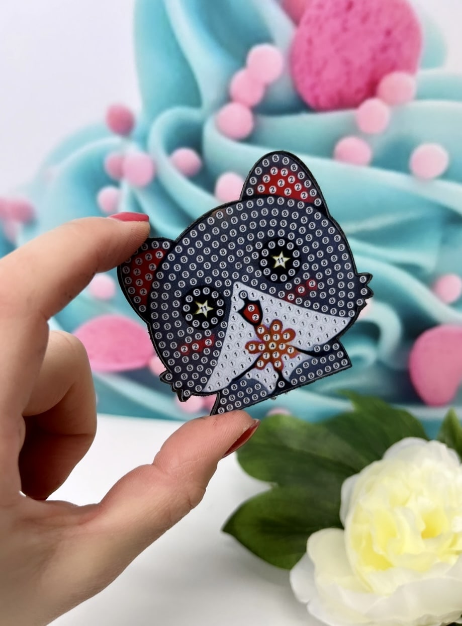 Diamond Painting Magnete "Katzenbande" 5Stk