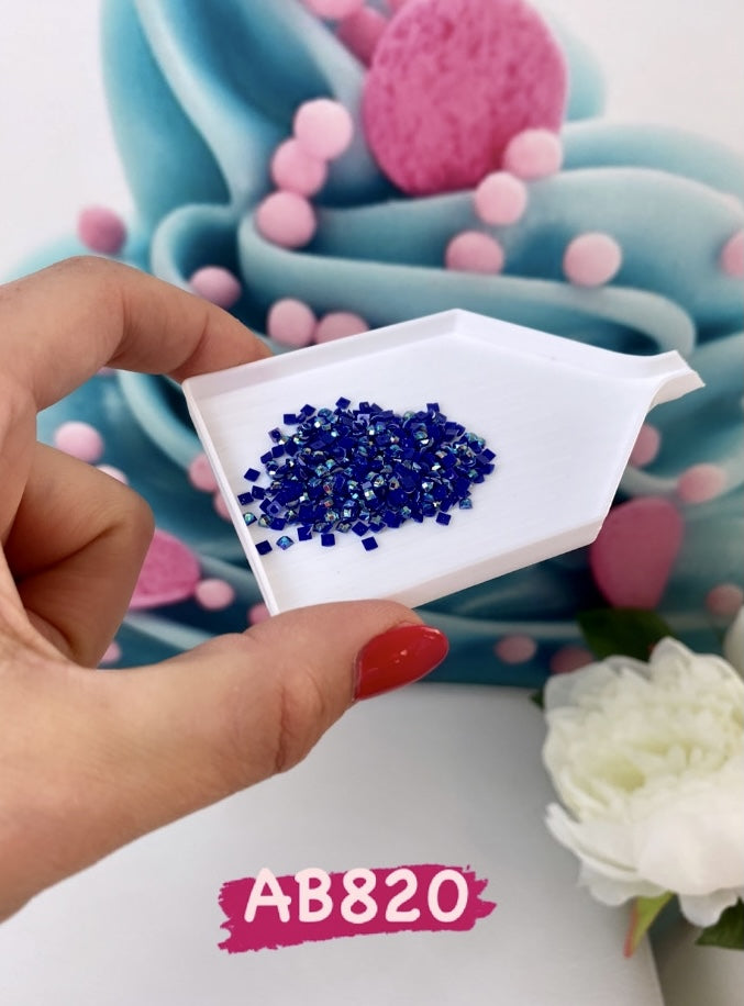 Diamond Painting - eckige AB Steine - 10g (Lilatöne)