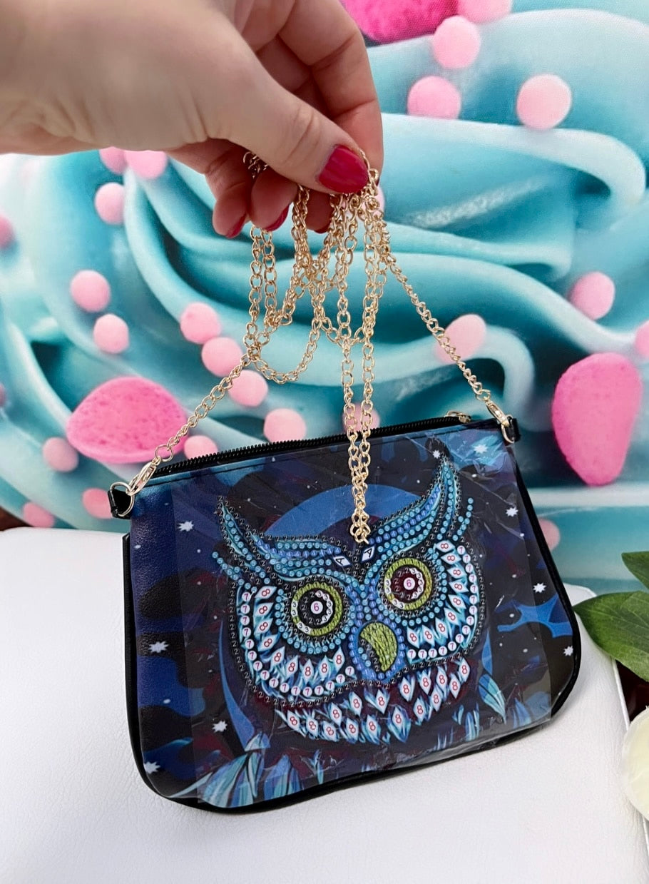 Diamond Painting Bag "Nachteule" Umhängetasche