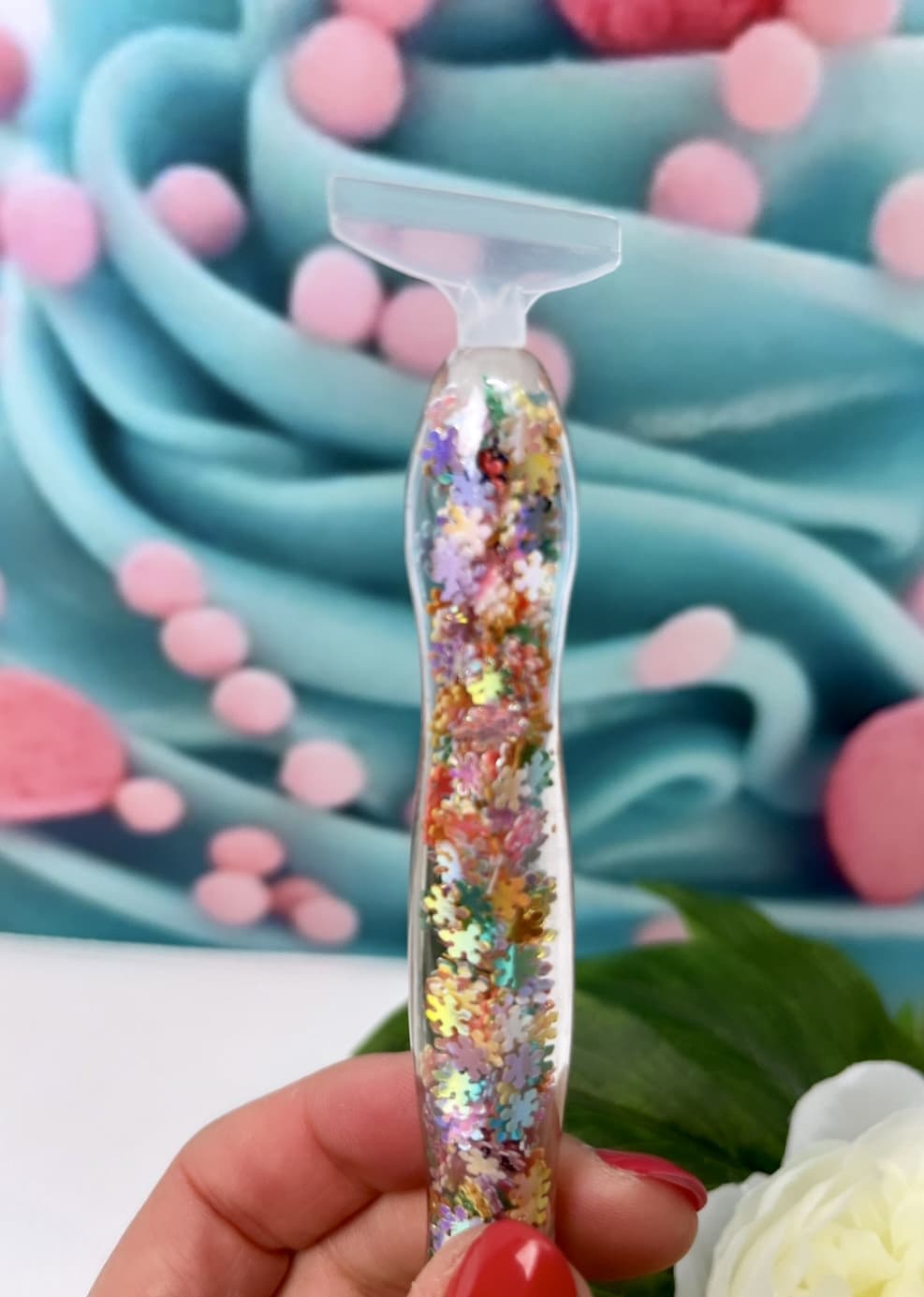 Diamond Painting Pen "Ergo" Konfetti bunt