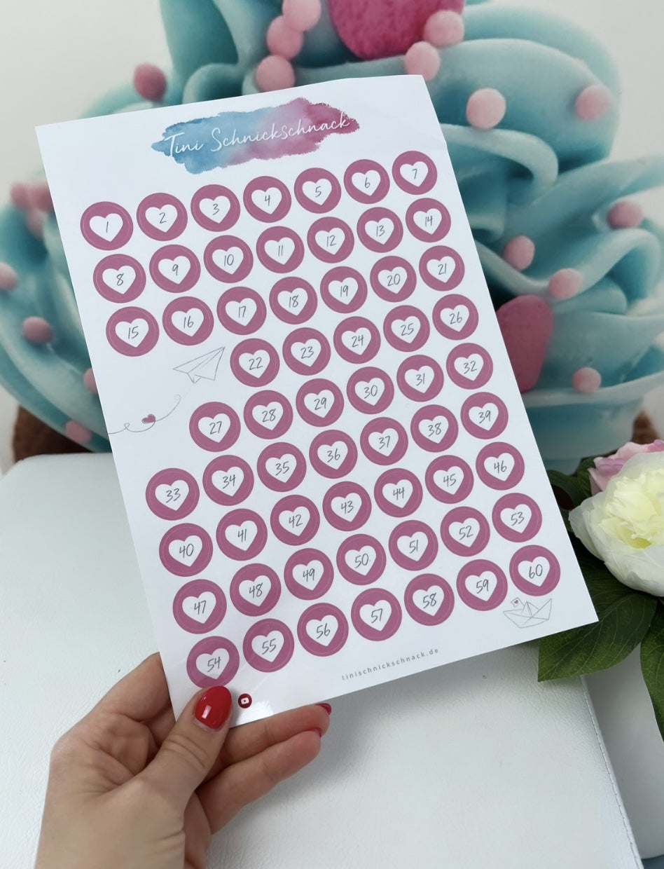 Diamond Painting "Zahlensticker"( für runde Dosen)