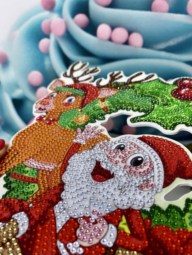 Diamond Painting X-MAS Weihnachtskranz "Rentier" 030