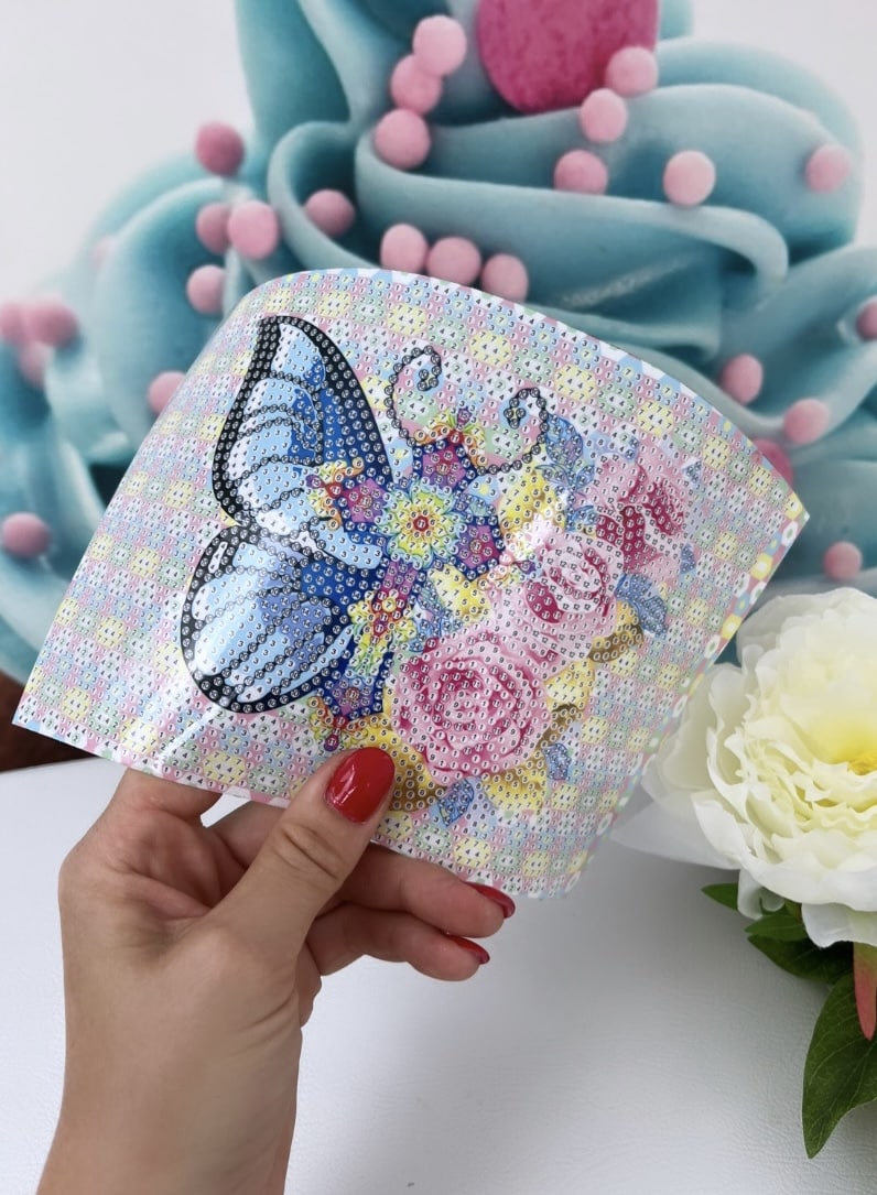 Diamond Painting Cup "Butterfly" Trinkbecher 470ml (C1)