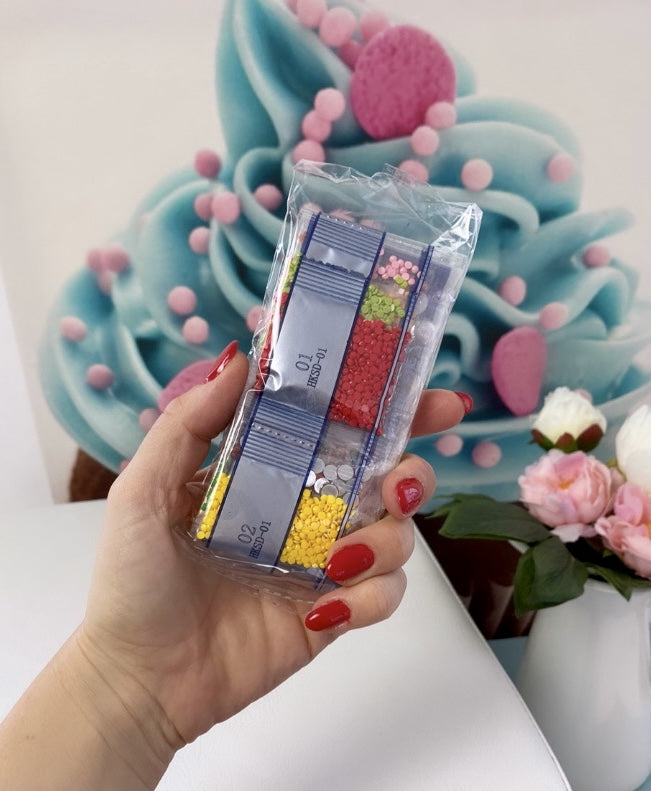 Diamond Painting Sticker Set „Christmas" 12Stk